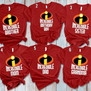 Disney Pixar The Incredibles Birthday Shirt, Incredibles Family Shirt, Incredibles Family Birthday Party Shirt, Disneyland Trip Shirt