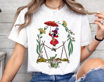 Camiseta de Disney Halloween con Peter Pan, Capitán Garfio y Tic-tac, Equilibrista de la Mansión Encantada, para viaje familiar a Disneyland