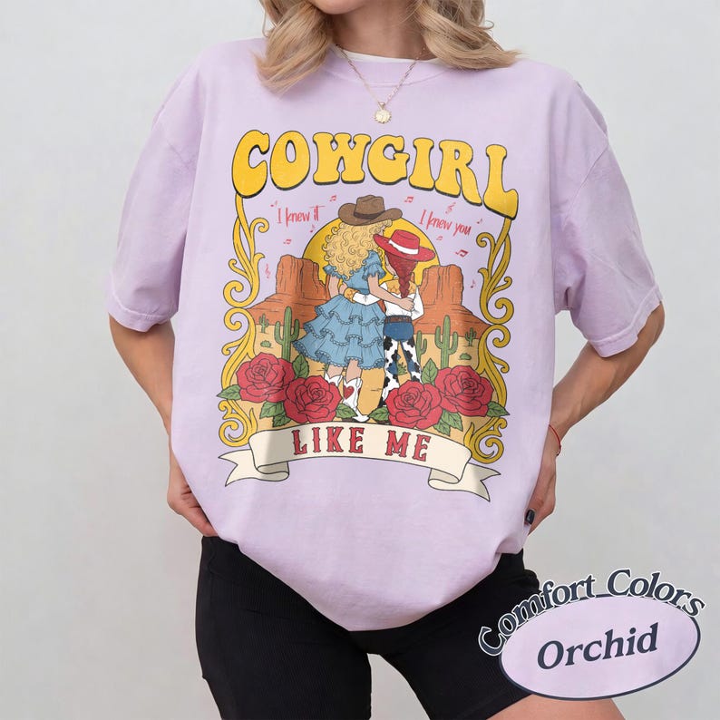 Komfortfarben Cowgirl wie mich Jessie Toy Story Shirt, TS Ich wusste es, ich kannte Sie Shirt, Western Country Cowgirl Shirt, Disneyland Trip Shirt Bild 3