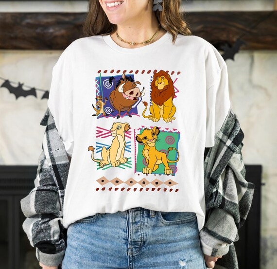 Vintage 90s Disney Lion King Simba and Nala T-shirt, Timon and 