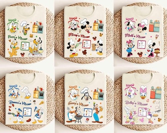 Disney Mickey and Friends Cooking Shirt, Disney Chef Shirt, Mickey and Friends Kitchen Shirt, Disneyland Family Shirt, Disney Birthday Gifts