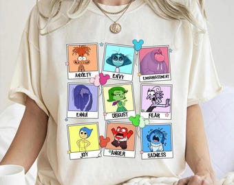 Disney Pixar Inside Out Characters Shirt, Disneyland Inside Out 2, Disneyland Family Vacation Shirt, Family Matching Shirt, Birthday Gifts