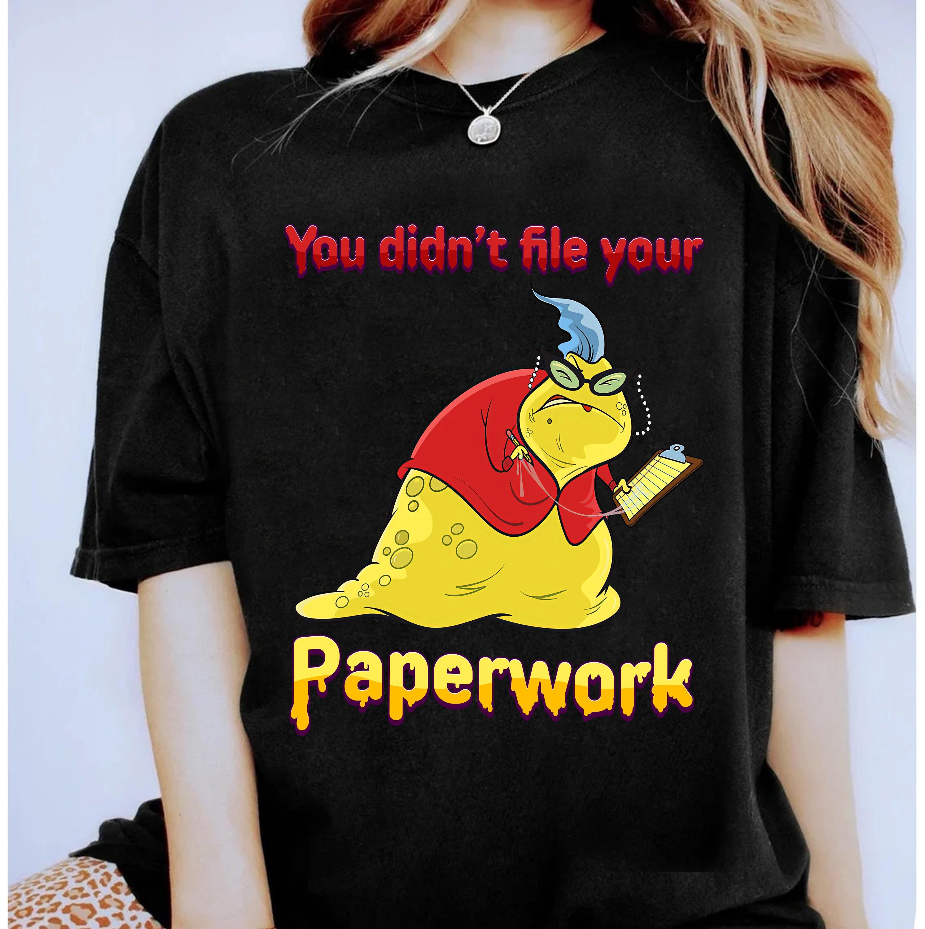 ディズニー・ロズ モンスターズ・インク 書類未提出Tシャツ