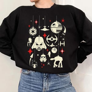 Star Wars Galactic Empire Ornaments Christmas Holiday Shirt, Galaxy&#39;s Edge Christmas Shirt, Star Wars Christmas Family Party Shirt