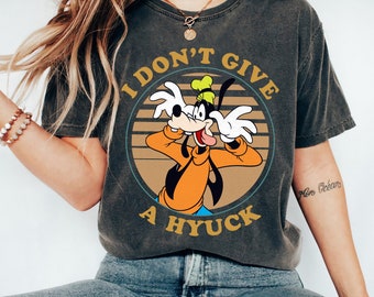 Disney Goofy I Don't Give A Hyuck Vintage Shirt, Micky und Freunde Shirt, Disneyland Familien Reise Shirt, Disney World passendes Geburtstagsgeschenk