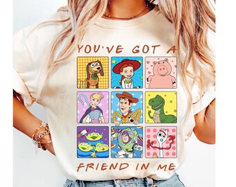 Disney Toy Story You've Got A Friend In Me Shirt, Woody Jessie Buzz Bo Peep  Slinky Bullseye Shirt, Disneyland Family Vacation 2026 Shirt