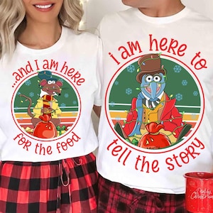 Disney The Muppets Gonzo and Rizzo I Am Here Christmas Lights Shirt, The Muppets Christmas Shirt, Disneyland Christmas Family Vacation Shirt