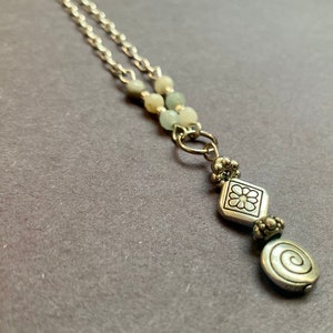 Beaded Fairygrunge Flower Pendant Necklace Fairycore Floral Necklace Cottagecore Necklace Floral Coquette Necklace Flower Summer Necklace