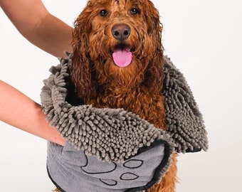 Towels for Drying Dogs - Heavy Duty Soft Microfiber Bath Towel - Absorbent, Quick Drying, & Machine Washable - Must Have Dog  Cat Bathing