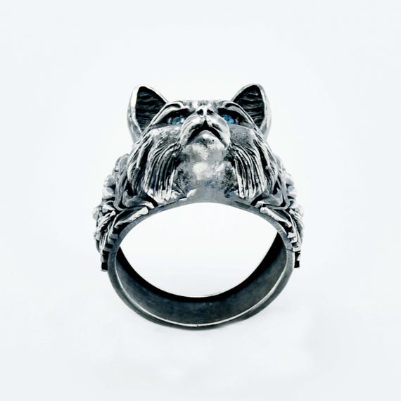 Sterling Silver Cat Ring: Handmade Animal Totem Jewelry - Etsy