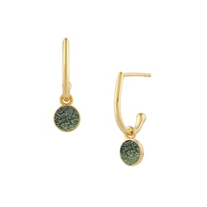 Moldavite earring,raw stone earring ,Drop earring,100% Natural Moldavite Raw Genuine,  Raw Moldavite, Silver Earrings, Moldavite Earring