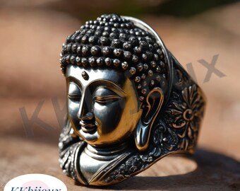 Hand Made Sterling Silver 925 Lord Buddha Ring - Etsy