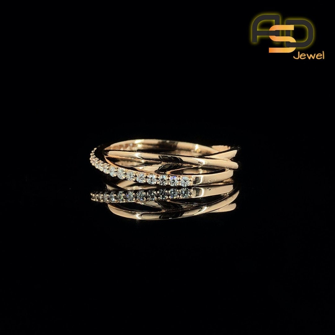 Delicate Rings Silver Delicate Silver Ring, Emily, 925 Silver Ring, Dainty Cross Ring, Solid ...