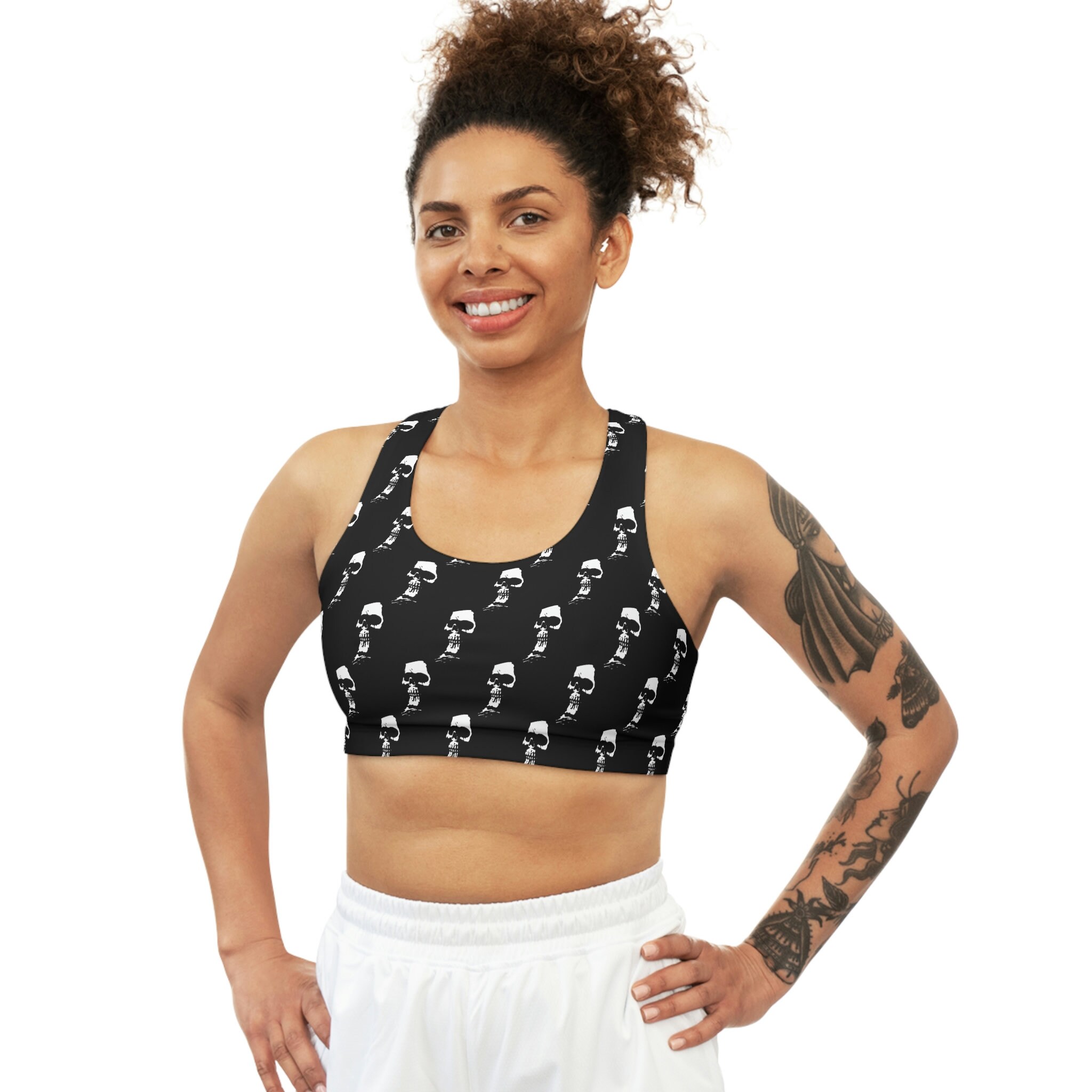 Bat Swarm Sports Bra, Spooky Cute Goth, Grunge Creepy Fitness, Alternative  Clothing 