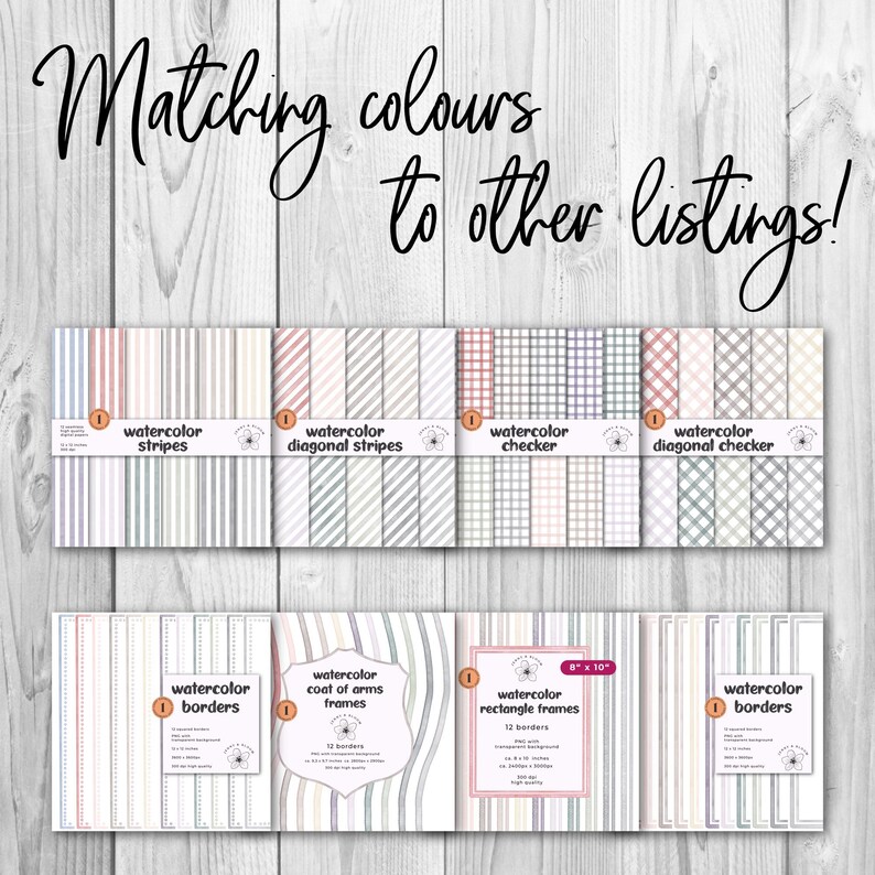 Watercolor Alphabet Pngs Letters Numbers Punctuation Invitation Diy