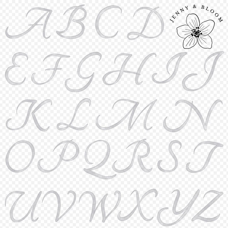 Watercolor Alphabet Pngs Letters Numbers Punctuation Invitation Diy