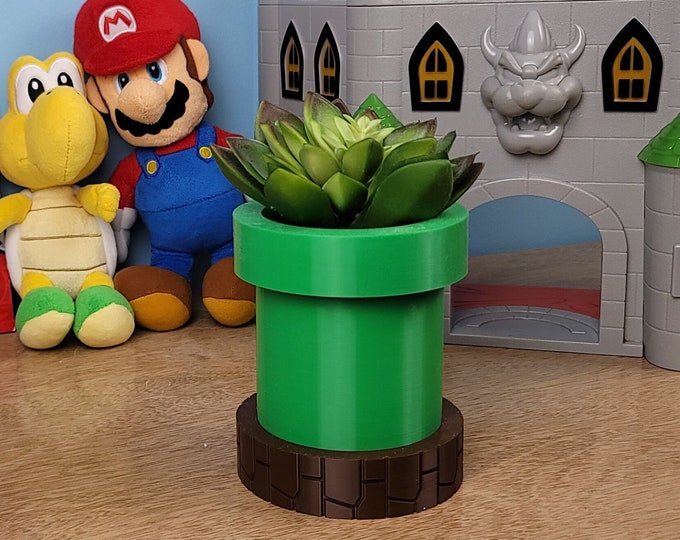 Super Mario Warp Pipe Planter