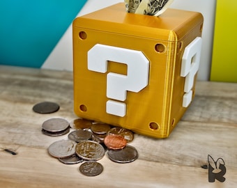 Super Mario Question Block Piggy Bank
