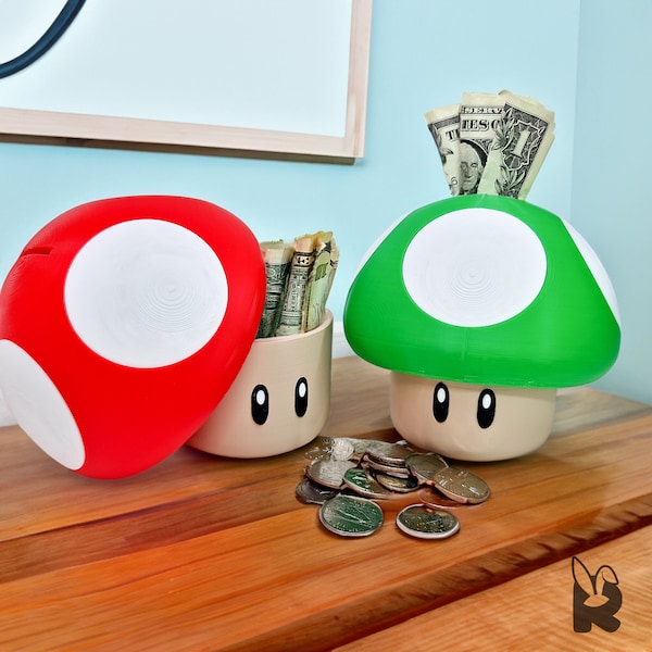 Super Mario Mushroom Piggy Bank