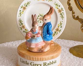 Vintage Little Grey Rabbit Dancing Music Box - Jewelry Box - Etsy