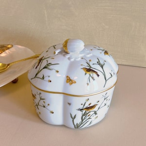 Vintage Collectible Rosenthal Classic Rose Porcelain Bird Butterfly Box, Covered Dish, German Porcelain, Porcelain Tableware, Collectible