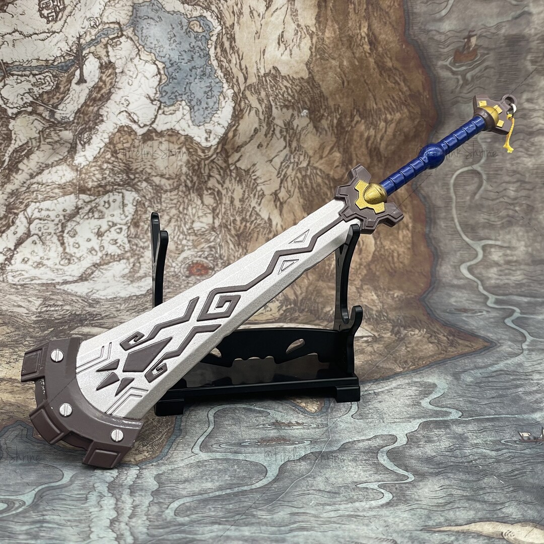 Zelda Link Boulder Breaker With Show Stand 18cm Metal Sword Etsy