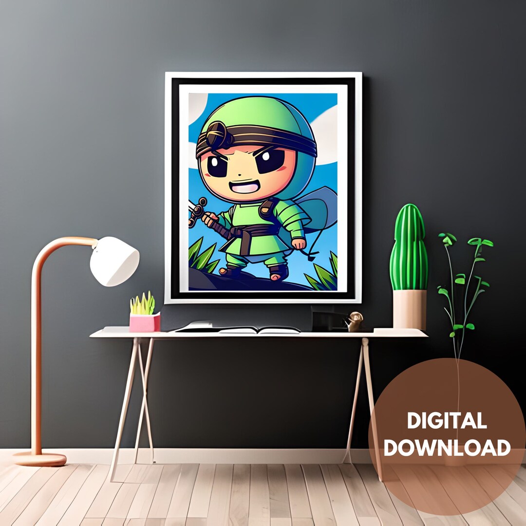 Cute Characters Martial Arts Printables: Adorable Wall Decor - Etsy