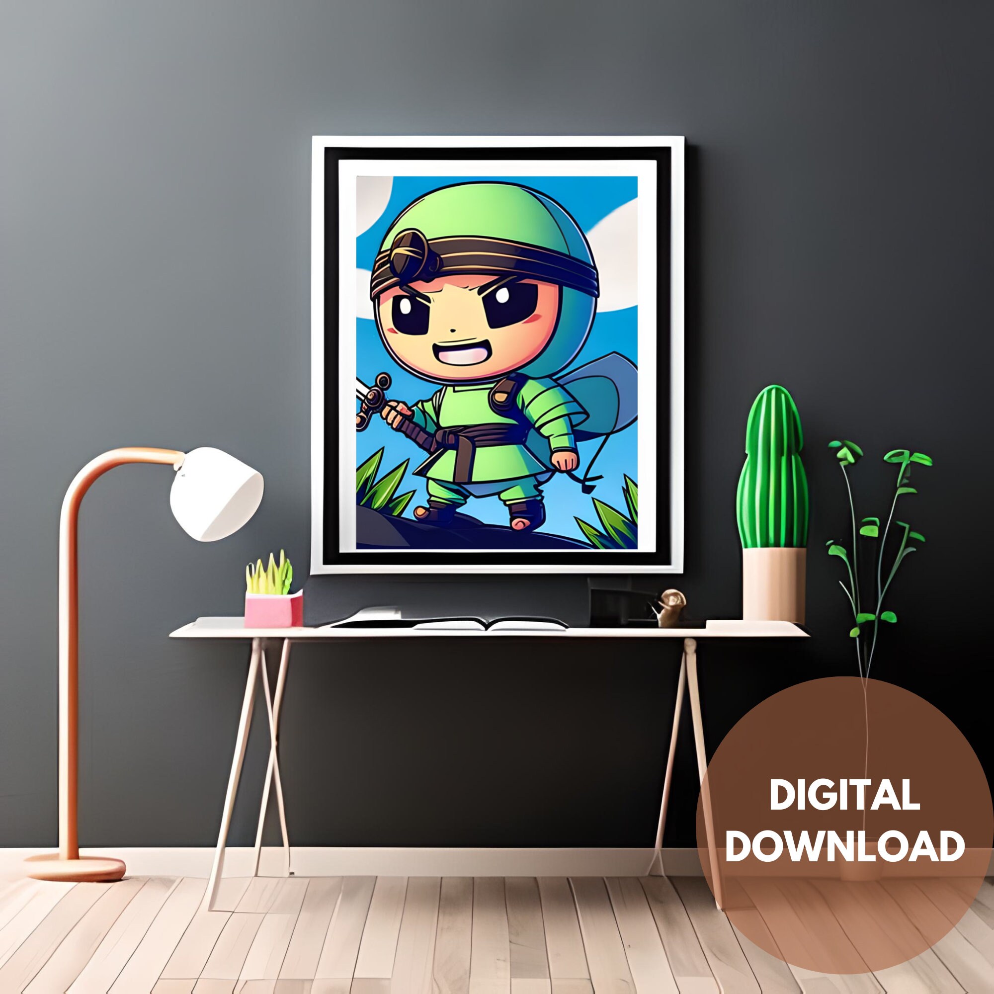 Cute Characters Martial Arts Printables: Adorable Wall Decor - Etsy
