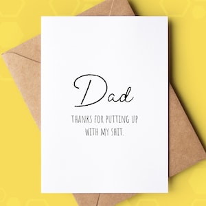 Grappige verjaardagskaart, afdrukbare kaart, humoristische kaart voor papa, gelukkige verjaardag, sarcastische kaart, digitale download, kaart van Kid