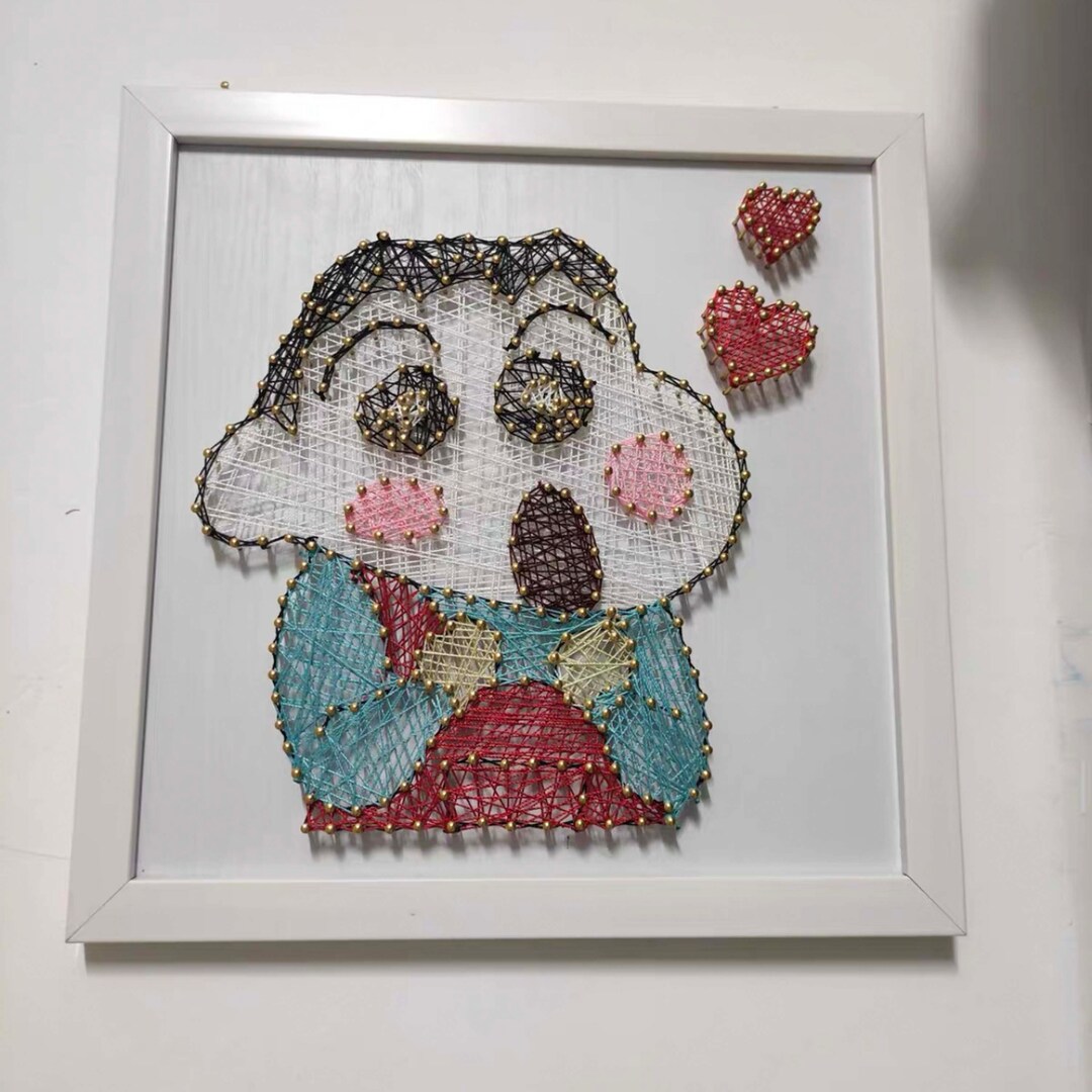 Staples Twine Drawing Line Art Custom Thread DIY Wall Art Etsy