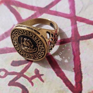 Vintage 1990s Wealth Ring: Occult Lottery Success Amulet