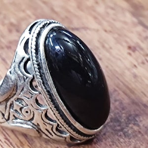 MOST POWER QUEEN Succubus Ring Black Stone