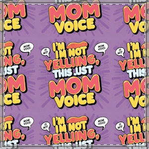 Mom Voice Tablecloth - Fun Family Dining Decor, Perfect for Mother&#39;s Day, Kitchen Table Decoration, Kids&#39; Party Supplies, Humorous Gift