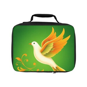 Whimsical Bird Lunch Bag | Eco-Friendly Tote for Kids & Adults | Picnic, School, Travel, Gift Idea, Reusable Food Container