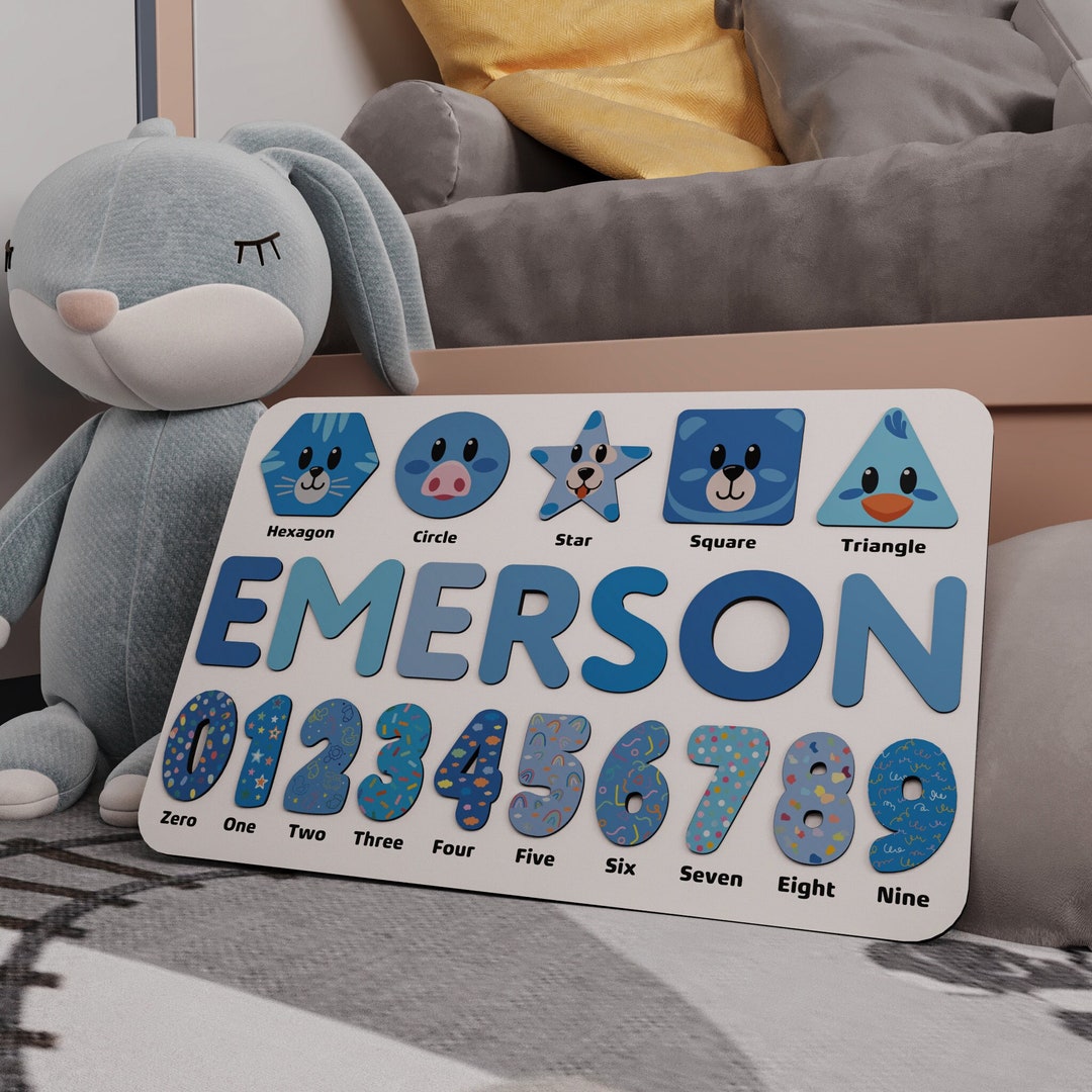 Personalized Baby Name Puzzle Custom Baby Name Puzzle for Baby Etsy