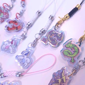 Goofy Shiny Potatmon Legendary Dragons Holograpgic Phone Charms Lucky Dip