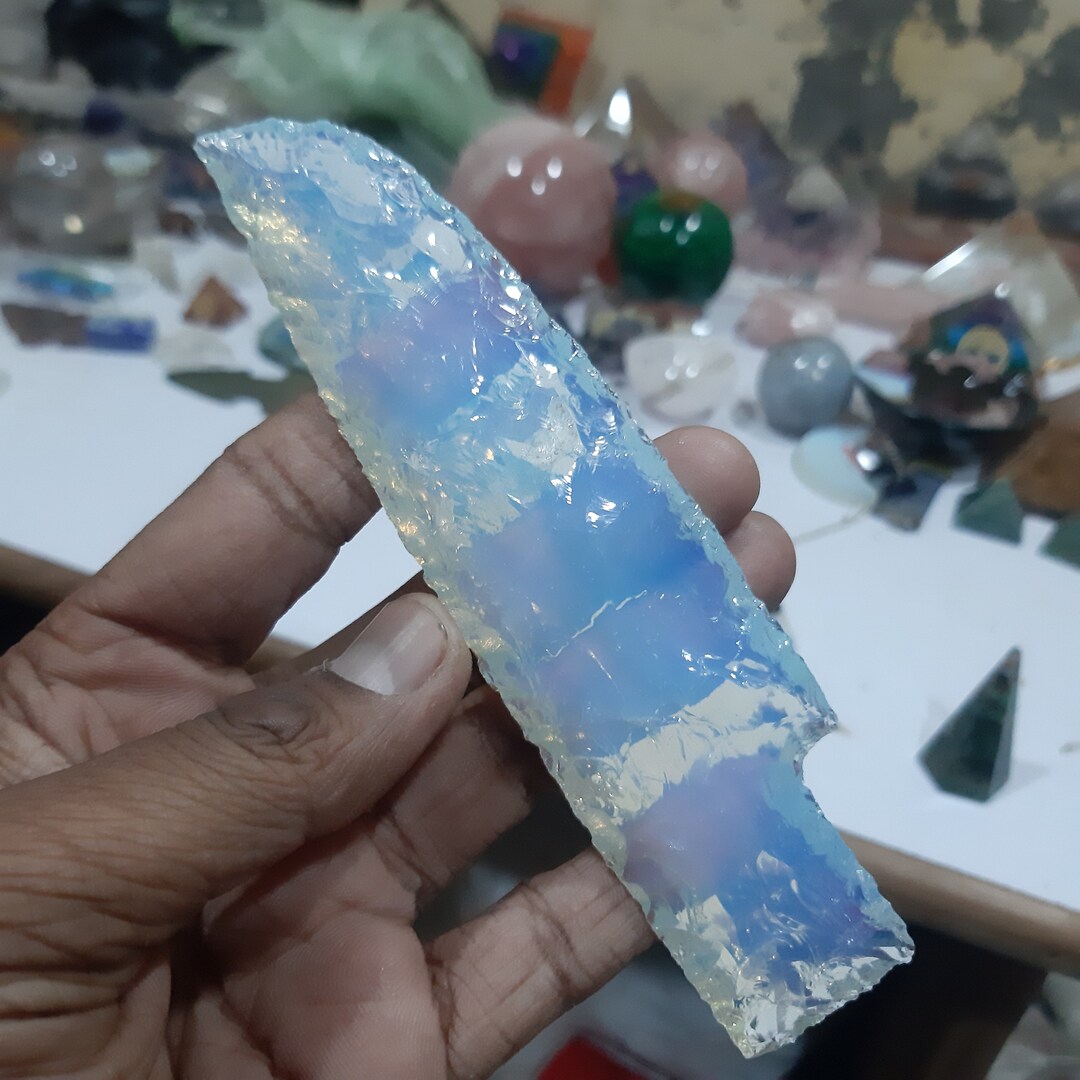 Opal Opal Knife Blade Arrowhead 5'' to 5.5''inch Opal Arrowhead Hand