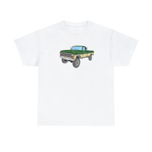 Camiseta Ford dibujada a mano, camiseta de camioneta, camiseta de camión, Ford F250 1969 Ranger, coche clásico, camiseta para exteriores