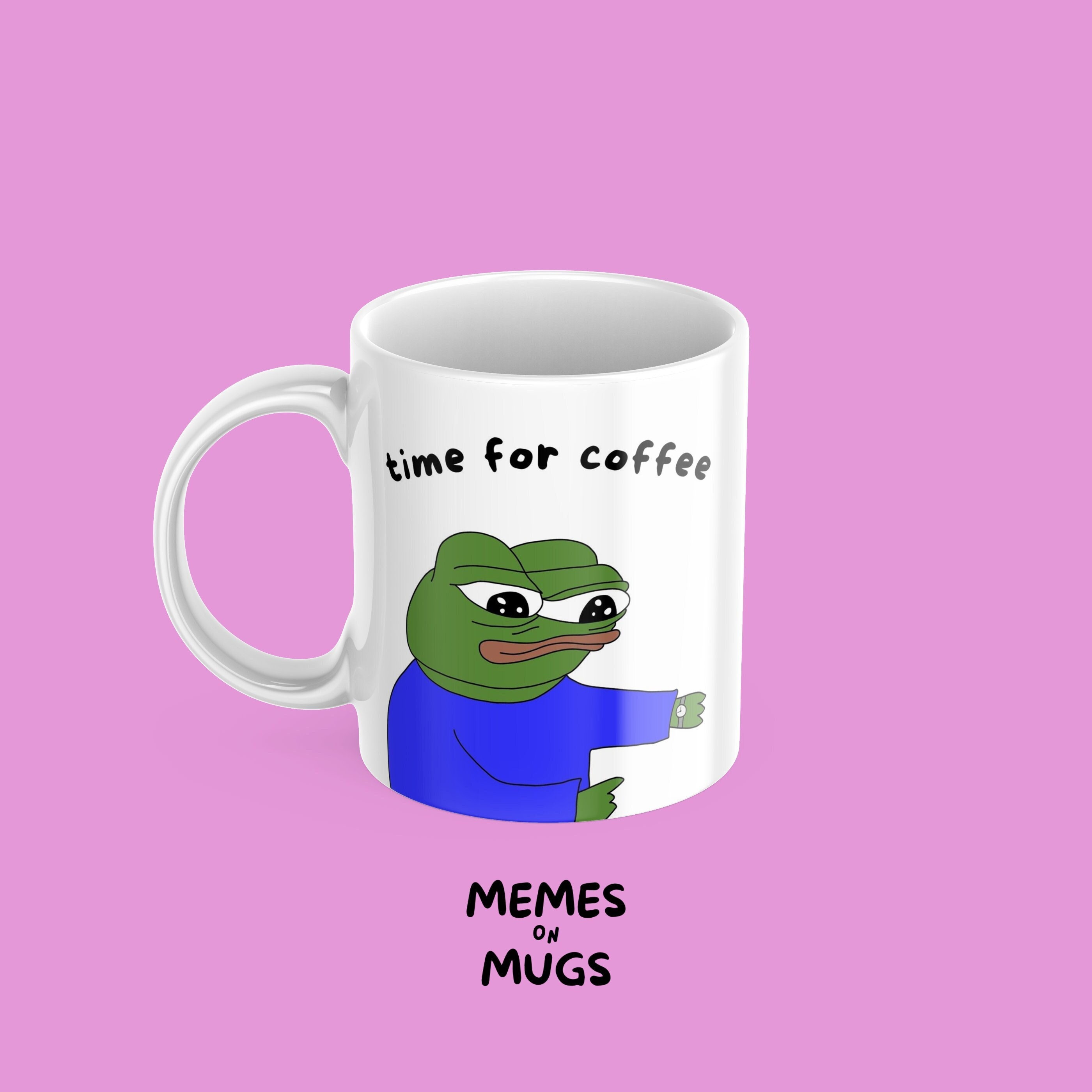 Pepega Mug Twitch BTTV Emote Mug Pepe the Frog Mug Feels