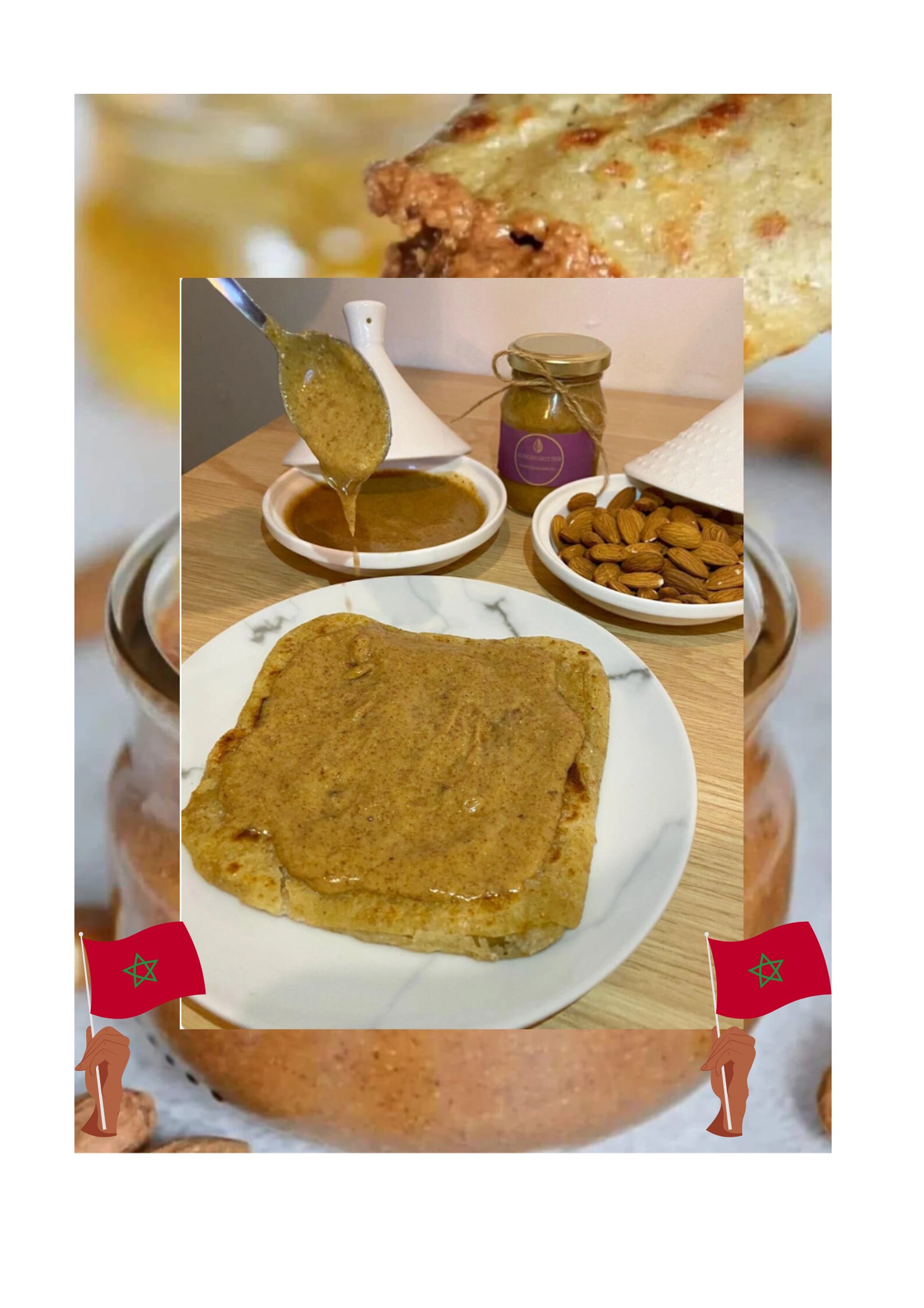 Amlou Traditional Berber Moroccan Spread Almonds Honey Argan Etsy