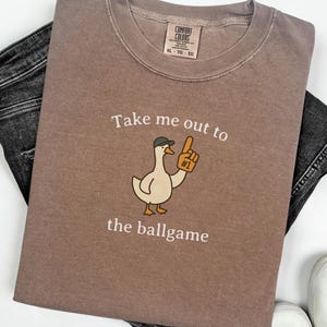Funny Baseball Mom Goose Shirt, Comfort Colors Baseball T-shirt, Baseball Mama Dad Brother Sister Tee, Mothers Fathers Day Gift
