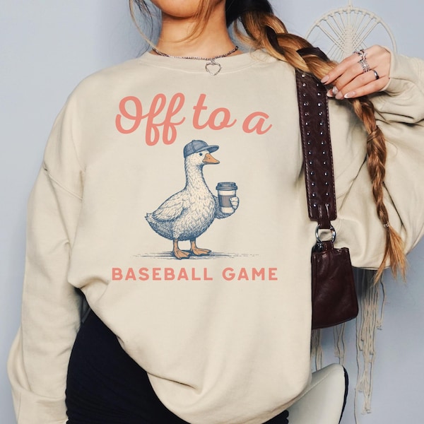 Funny Baseball Mom Goose Sweatshirt, Gildan Baseball Shirt, Baseball Mama Gift