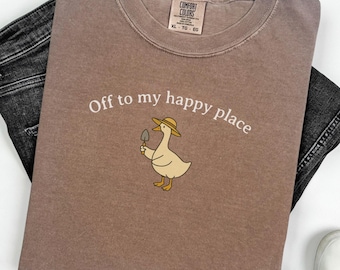Funny Gardener Goose Shirt, Comfort Colors Plant Lover T-shirt, Gift for Garden Lover Mom Friend