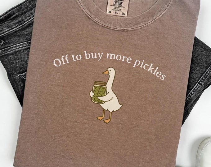 Funny Pickle Goose Shirt, Comfort Colors Pickle Lover T-shirt, Pickle Festival Tee, Gift for Pickle Lover, Goose Pickles, Pickling Season