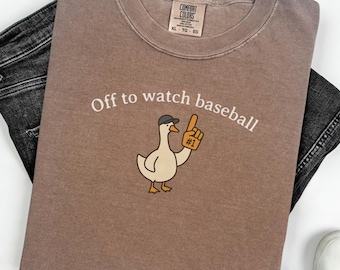 Funny Baseball Mom Goose Shirt, Comfort Colors Baseball T-shirt, Baseball Mama Dad Brother Sister Tee, Mothers Fathers Day Gift
