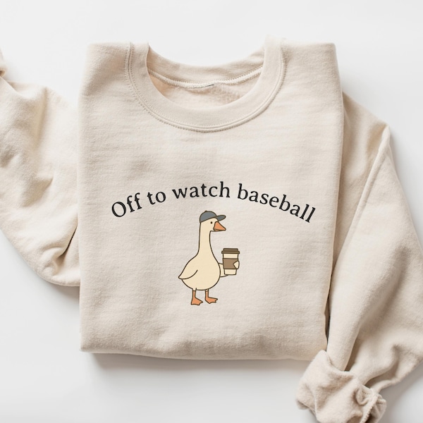 Funny Baseball Mom Goose Sweatshirt, Gildan Baseball Shirt, Baseball Mama Dad Brother Sister Gift