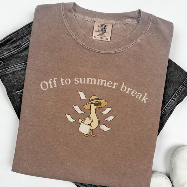 Funny Last Day of School Goose Shirt, Summer Break Teacher Comfort Colors T-shirt, End of School Year Teacher Gift
