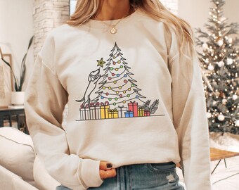 Dachshund Christmas Shirt, Dachshund Mom Sweatshirt, Wiener Dog Christmas Crewneck, Doxie Mama Holiday, Christmas Gift for Dachshund Owner