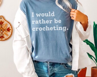 Funny Crochet Shirt, Comfort Colors Crochet Lover T-shirt, Crocheter Tee, Gift for Crocheter, Cuter Crochet Tshirt Gift, Mom Friend Gift
