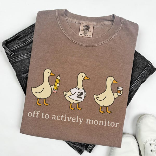 Camiseta divertida de profesor con ganso para exámenes estatales, camiseta de colores cómodos para el día del examen, camiseta de coordinador de exámenes